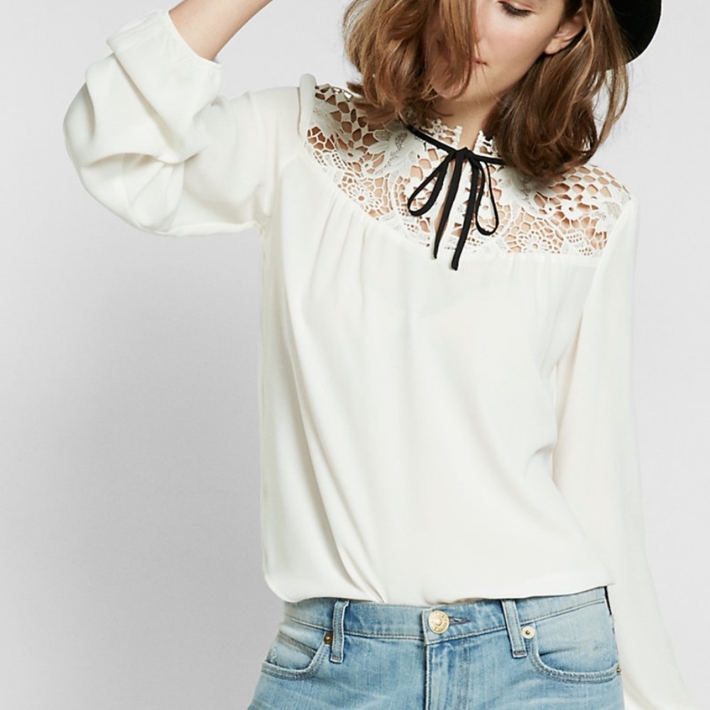 Express tie blouse